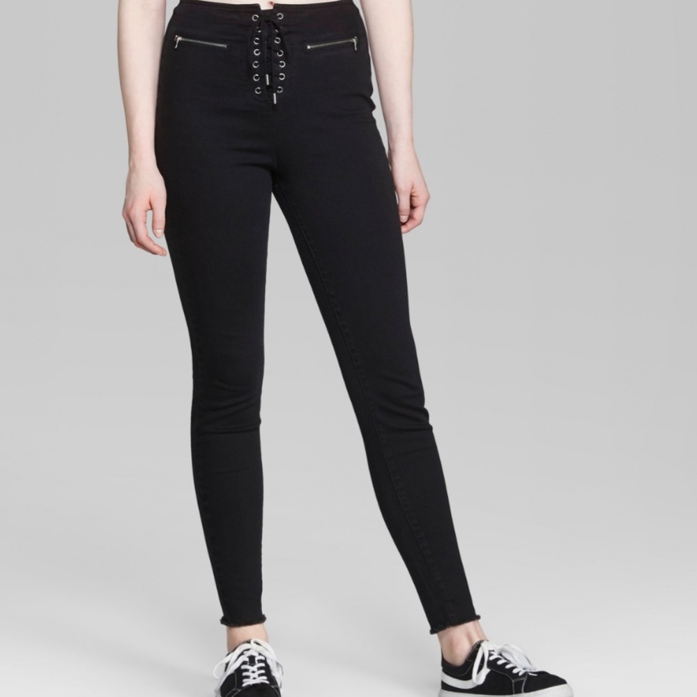 Wild Fable Lace Up Skinny Jeans